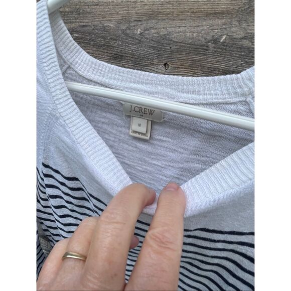 J.Crew size M 100% cotton lightweight sweater - Picture 4 of 10